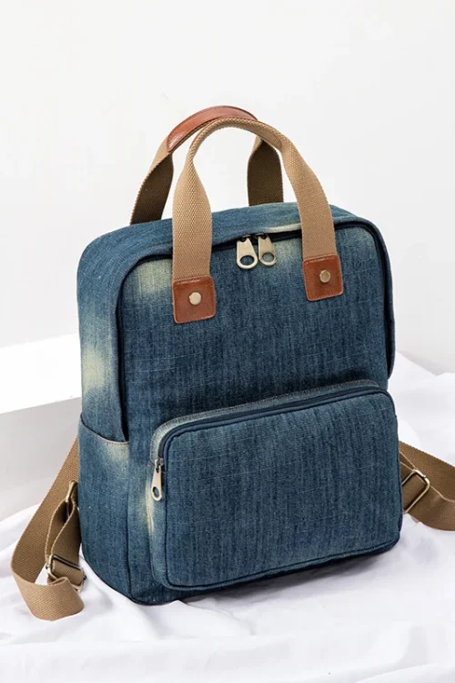 Denim female Backpack Big Capacity Fashion Style Cowboy Cotton Women Backpacks Travel Bags School bag Rucksac totes Computer bag