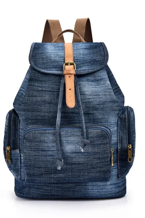 High Quality Denim Travel Women Backpack Casual Backpack Multifunctional Laptop Bags Leisure girls School Bag Daypack bagpack